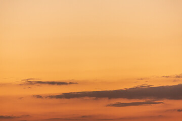 Wall Mural - Image of colorful evening sky with light clouds