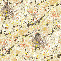 Sticker - Splatter camouflage Ink paint  wallpaper  abstract vector seamless pattern