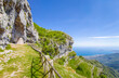 Cima del Redentore (Latina, Italy) - The panoramic peak with religious statue in the Aurunci mountains, over Formia city and Tirreno sea, beside Petrella summit and San Michele Arcangelo hermitage.