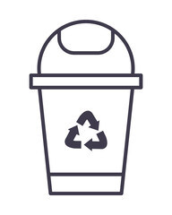 Poster - recycle bin icon