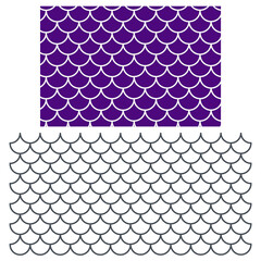 fish pattern. mermaid background vector. fish texture