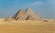 Giza Pyramids and Sphinx in Cairo Egypt ancient Egyptian civilization landmark

