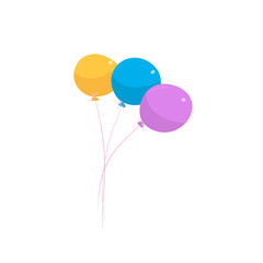 air balloons isolation vector illustration