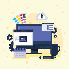 webpage design in desktop
