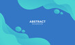 © aqilah - Abstract Blue geometric background. Modern background design. Liquid color. Fluid shapes composition. Fit for presentation design. website, basis for banners, wallpapers, brochure, posters