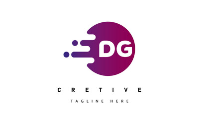 Fast Steering letter DG logo designs concept