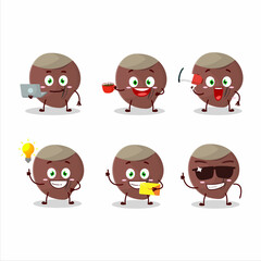 Sticker - Acorn cartoon character with various types of business emoticons