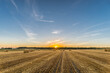 © Aliaksandr - An image of sunset over harvest fields in Belarus