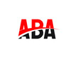 ABA Letter Initial Logo Design Vector Illustration