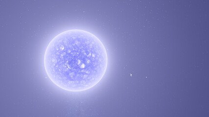 Wall Mural - star close view, stars in the galaxy, suns 3d render