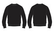 Regular fit Long Sleeve with pocket Cotton fleece hoodie technical fashion sketch vector illustration. Flat outwear jumper apparel template front and back view. Women, men unisex sweatshirt top CAD.