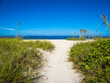 Path to Nokomis Beach in Southwest Florida on the Gulf of Mexico in Nokomis Florida USA