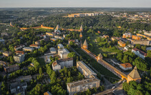 Aerial View Of Famous Smolensk Fortress Wall