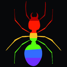 Ant Lgbt Rainbow Flag Gay Pride Love Tolerance Canvas Backpack Vector Design Illustration Print Poster Wall Art Canvas
