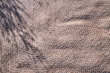 Texture For The Background Of A Carpet Made With Plant Fibers, Esparto Grass.