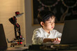© View Stock - Students learning robot programming