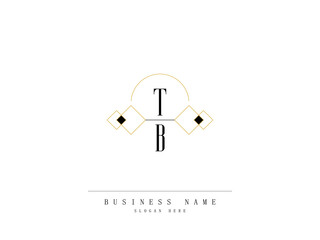 Letter TB Logo, Creative tb Logo Template with Creative Line Art Concept Premium Vector for Luxury Diamond Ring Store or others Business