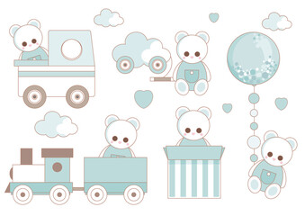 Wall Mural - Baby Birthday Decorations for Boy