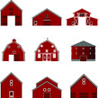 Red Barn Building Illustration Vector
