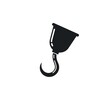 pirate hand hook element vector icon illustration design template