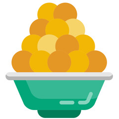 Poster - laddu flat icon