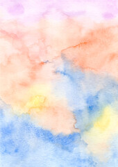 Wall Mural - Colorful abstract texture background with watercolor