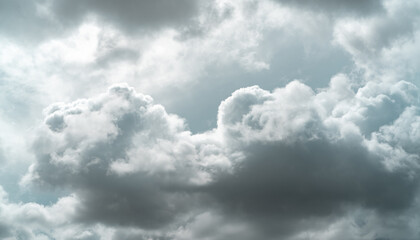 Wall Mural - overcast sky. dark dramatic gray sky and white clouds before rain. cloudy and moody sky. storm sky. 