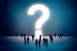 Large Question Mark - Questions and Doubts - Business People With Doubts