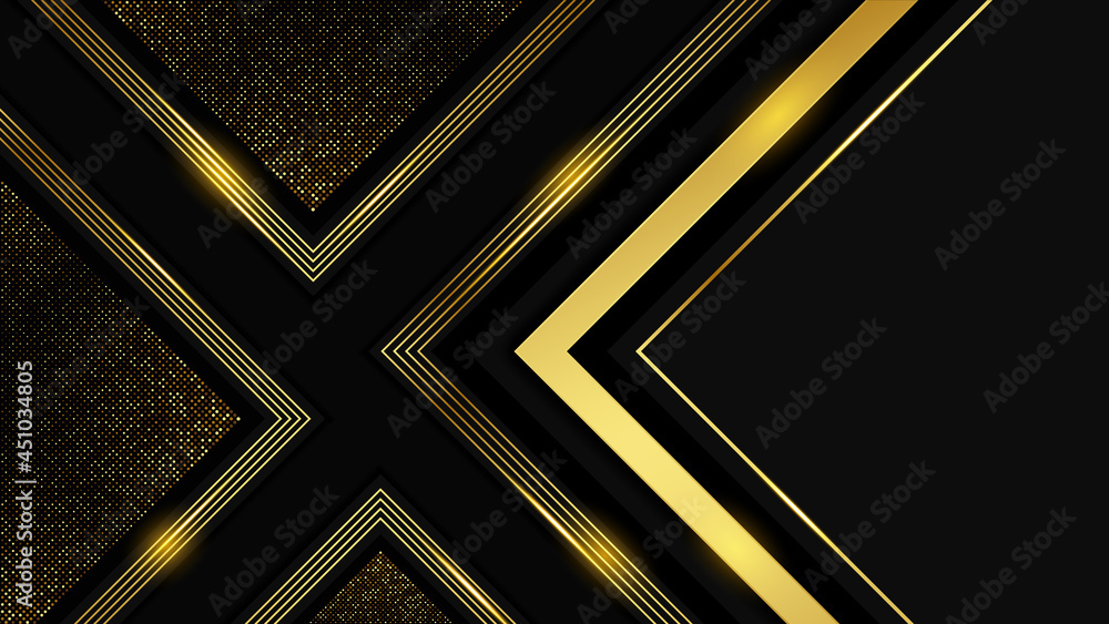 Gradient golden luxury background Premium Vector Design, Gold Line ...