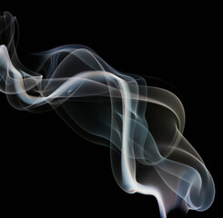 Wall Mural - Smoke elegant transparent color lines