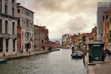 Wall Mural - city canals of venice city, italy