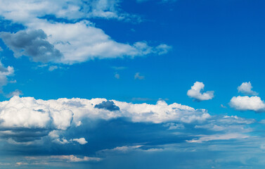 Sticker - Sunny sky with white and clouds