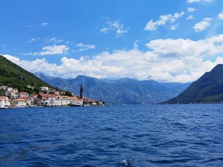 Wall Mural - hot summer day in perast montenegro