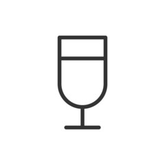 Poster - Beverage minimal line icon.