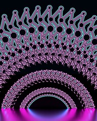 Wall Mural - web banner with circular ornamental design element