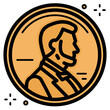 a penny line icon