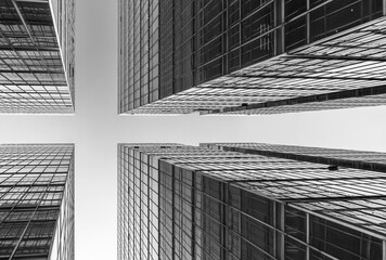 Aufkleber - Exterior of modern office building. Architecture abstract background