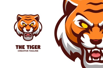 Wall Mural - Tiger Head Mascot Logo Character