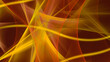 Abstrakter Hintergrund 4k orange gelb rot hell dunkel schwarz Wellen Linien organisch Banner