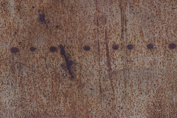 Metal rusted background. Metal rust texture. Erosion metal. Scratched and dirty texture on outdoor rusted metal wall.