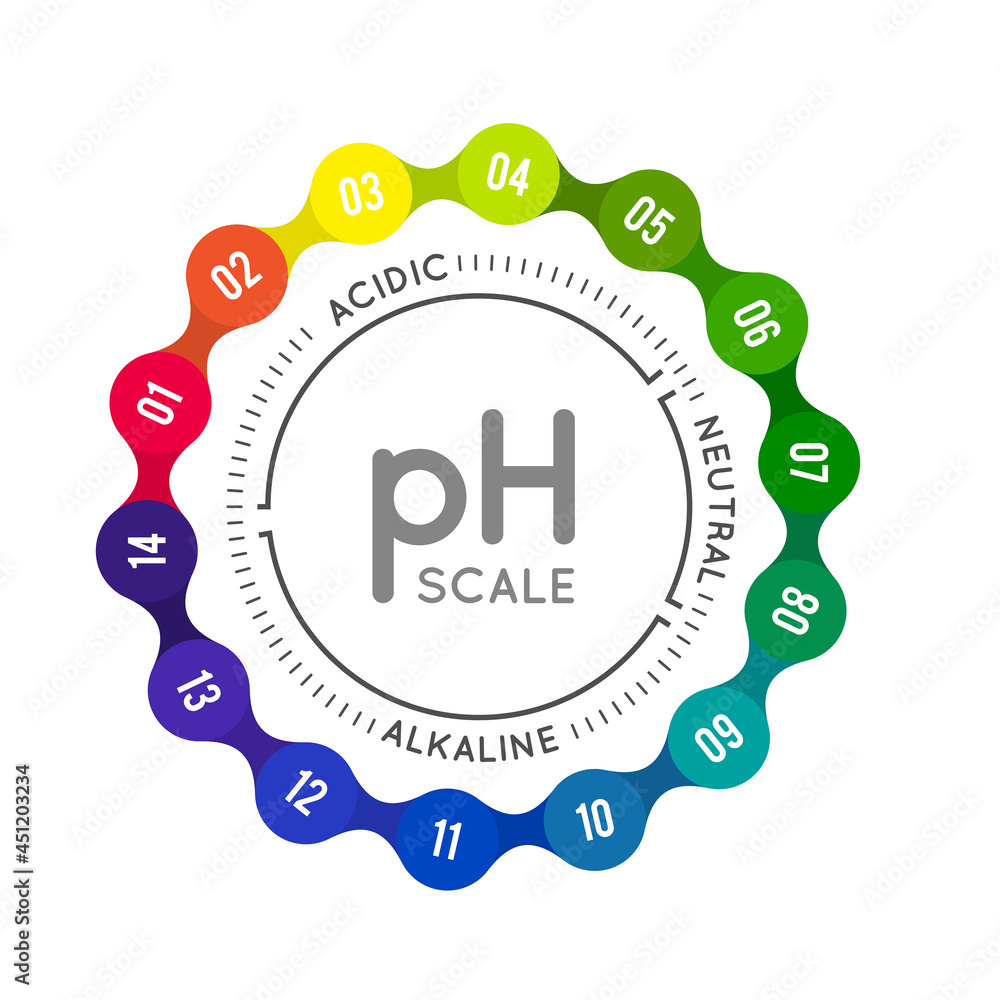 pH meter for measuring acid alkaline balance. infographics in the ...
