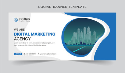 Wall Mural - Social media cover vector templates fully editable, advertising design, web banner template