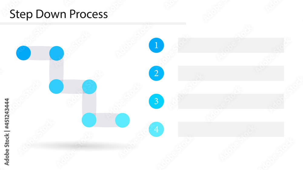 step-down-process-slide-template-clipart-image-stock-vector-adobe-stock
