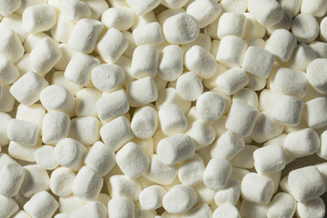 Poster - Unhealthy Sugary White Mini Marshmallows