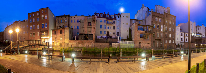 Wall Mural - Bydgoszcz. Urban area Little Venice at sunrise.