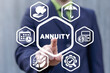 Finance concept of annuity. Annuities. Savings, annuity insurance.