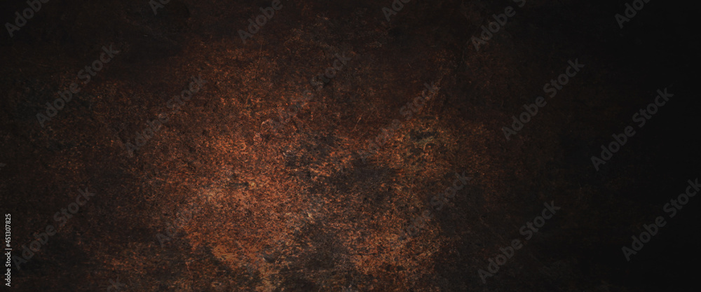 Dark grunge background with scratches, Scary red dark walls, concrete cement texture for background - obrazy, fototapety, plakaty 