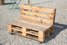 Recycled Wooden Diy Garden Chair Lounge On The Terrace Home Hand Make In Wood Pallets