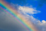 Fototapeta Tęcza - beautiful rainbow after the rain