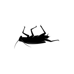 Wall Mural - Cockroach logo. Isolated cockroach on white background